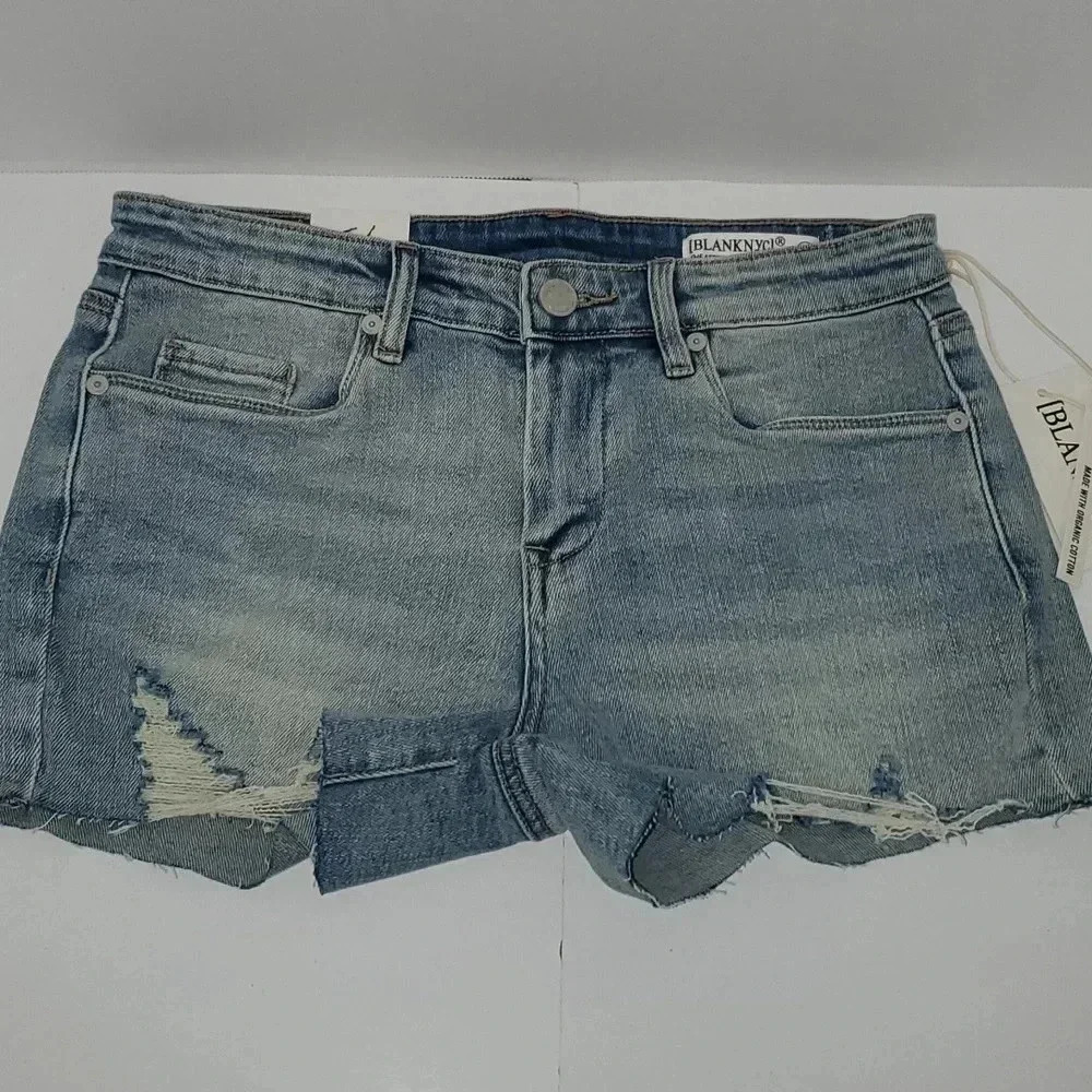 BlankNYC "The Astor" Cut Off Denim Short Size 26 NWT
